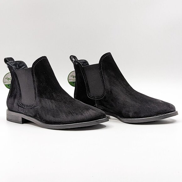 Paul Green Women Jax Chelsea Boots Fine Black Suede sz 8US...